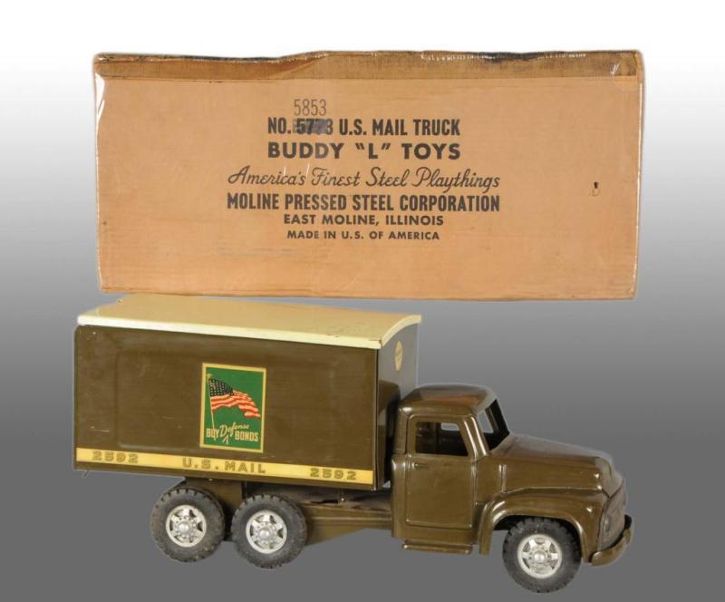 Appraisal: Pressed Steel Buddy L No US Mail Truck Toy Description