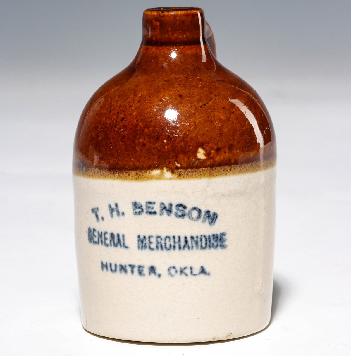 Appraisal: HUNTER OKLAHOMA STONEWARE MINI JUG