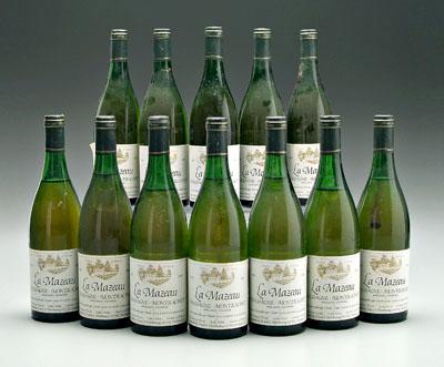 Appraisal: bottles French white wine La Mazeau Chassagne Montrachet Excellent condition