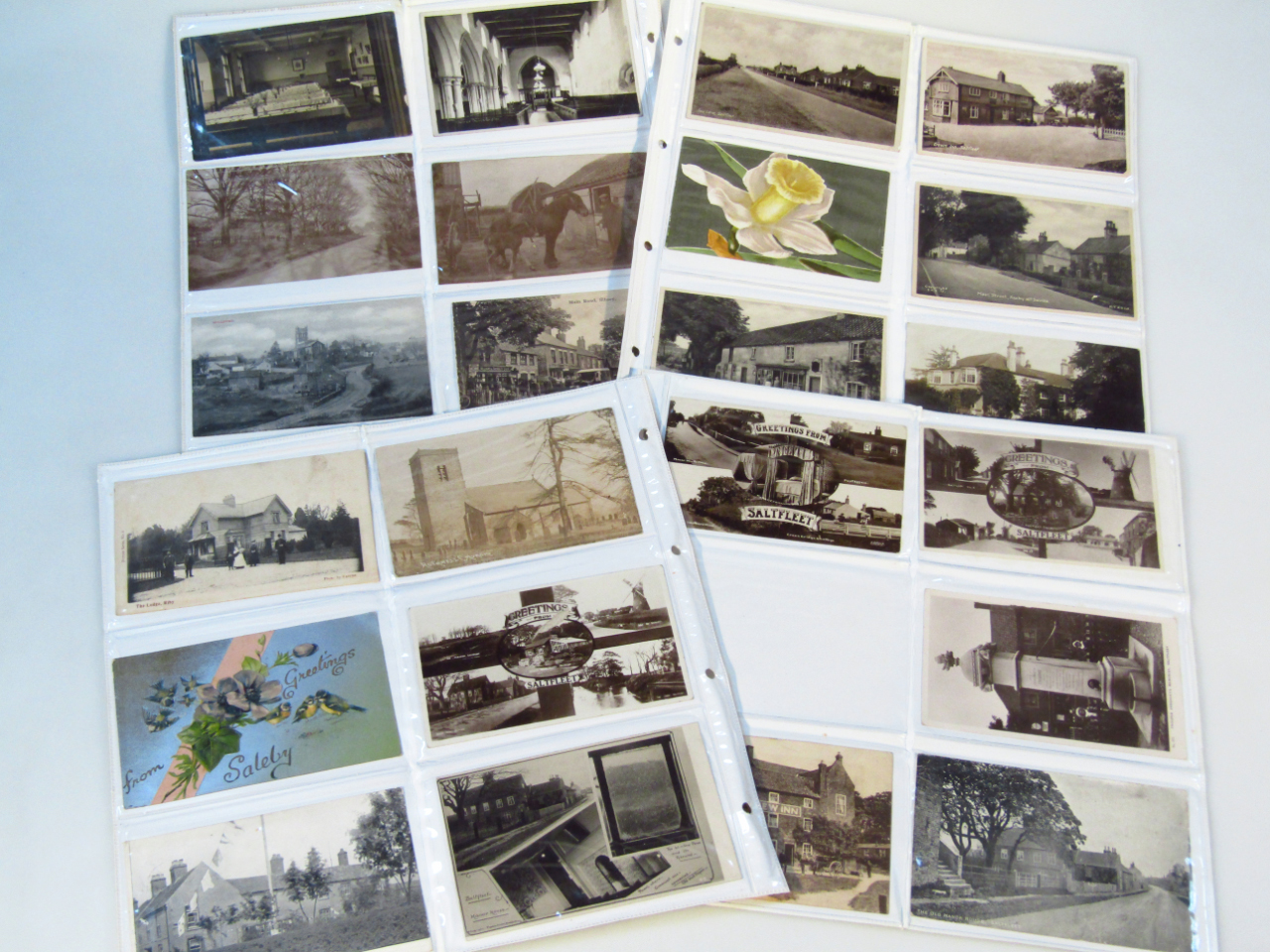 Appraisal: Various early thC and later postcards Lincolnshire related etc black