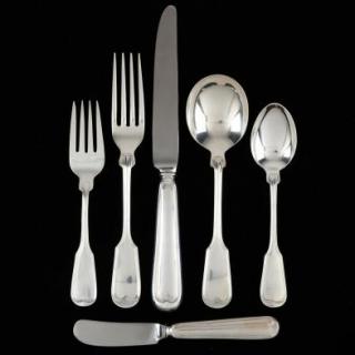 Appraisal: Frank Smith Fiddle Thread Sterling Silver Flatware pieces service for