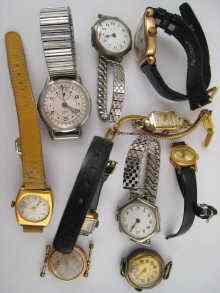 Appraisal: A mixed lot comprising an Ilex steel calendar gent's wrist