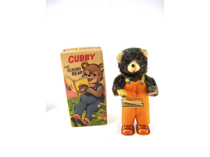 Appraisal: Alps Cubby The Reading Bear Windup Mechanical bear working bear