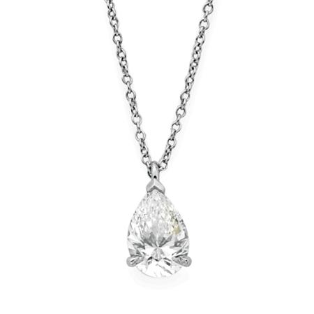 Appraisal: Diamond Pendant with Chain Tiffany Co Estimate -