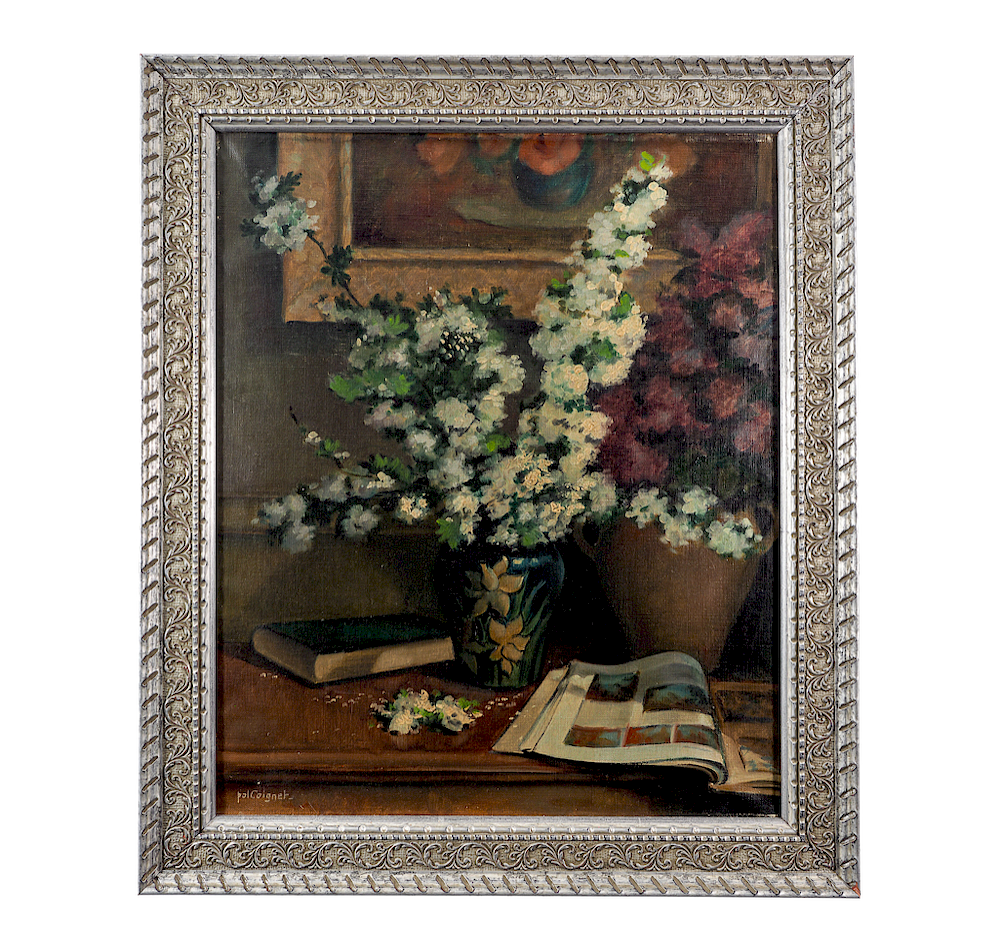 Appraisal: Pol Coignet Still Life with Gladiolus Lot Pol Coignet Hague