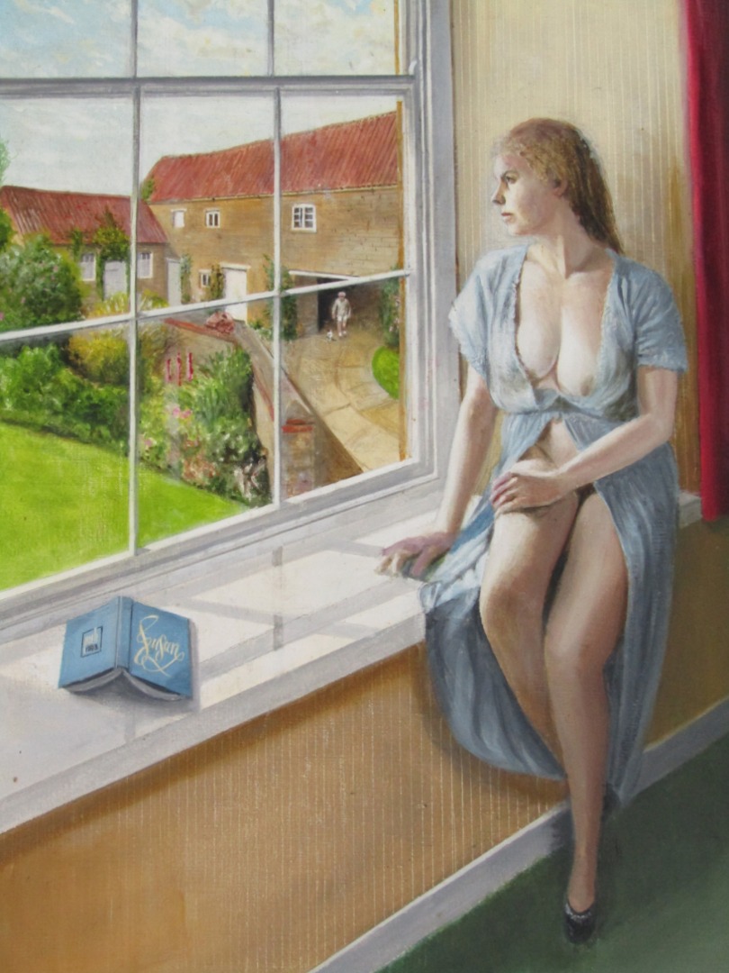 Appraisal: Percival A Bates Nude study - by the window -