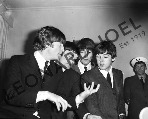 Appraisal: THE BEATLES DURING CONFERENCE RECEPTION photographer Brian Cotter Australian x