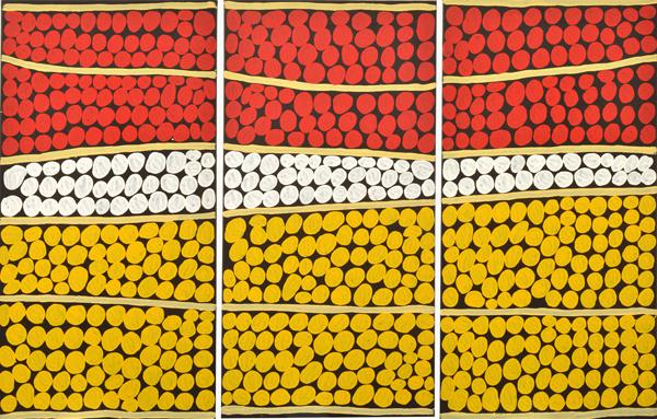 Appraisal: DR GEORGE TJAPALTJARRI BORN CIRCA Tingari Cycle at Njami acrylic