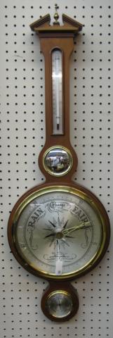 Appraisal: Airguide brand banjo style wall barometer high American Federal style