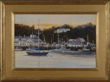 Appraisal: WARD MANN - GOOD MORNING SMITH'S COVE Oil on artistboard