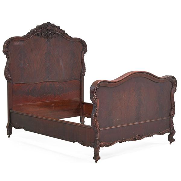 Appraisal: EMPIRE STYLE CARVED BED Condition Report