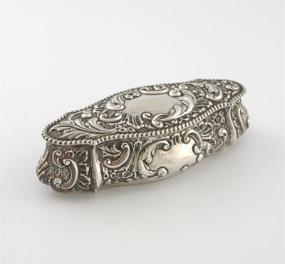 Appraisal: A late-Victorian silver trinket box by William Neale and Sons