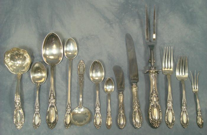 Appraisal: pcs Towle King Richard sterling silver flatware c o each