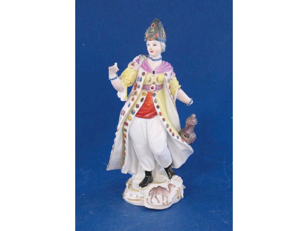 Appraisal: A MEISSEN FIGURE circa of a Turkish Lady wearing a