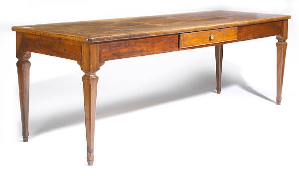 Appraisal: A Northern Italian Neoclassical walnut refectory table late th century