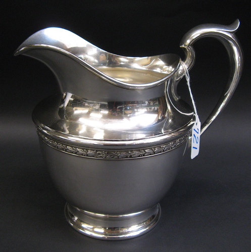 Appraisal: DURGIN DIVISION OF GORHAM STERLING SILVER PITCHER chased and engraved