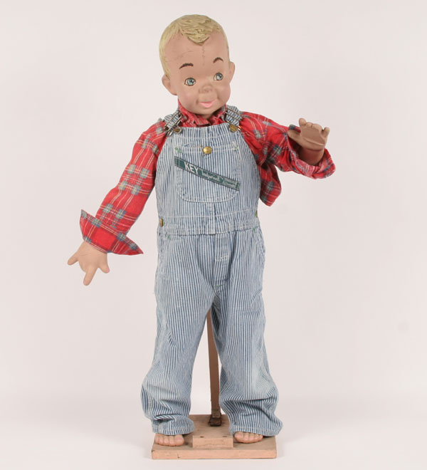 Appraisal: Key Imperial jeans counter display doll life size composition boy