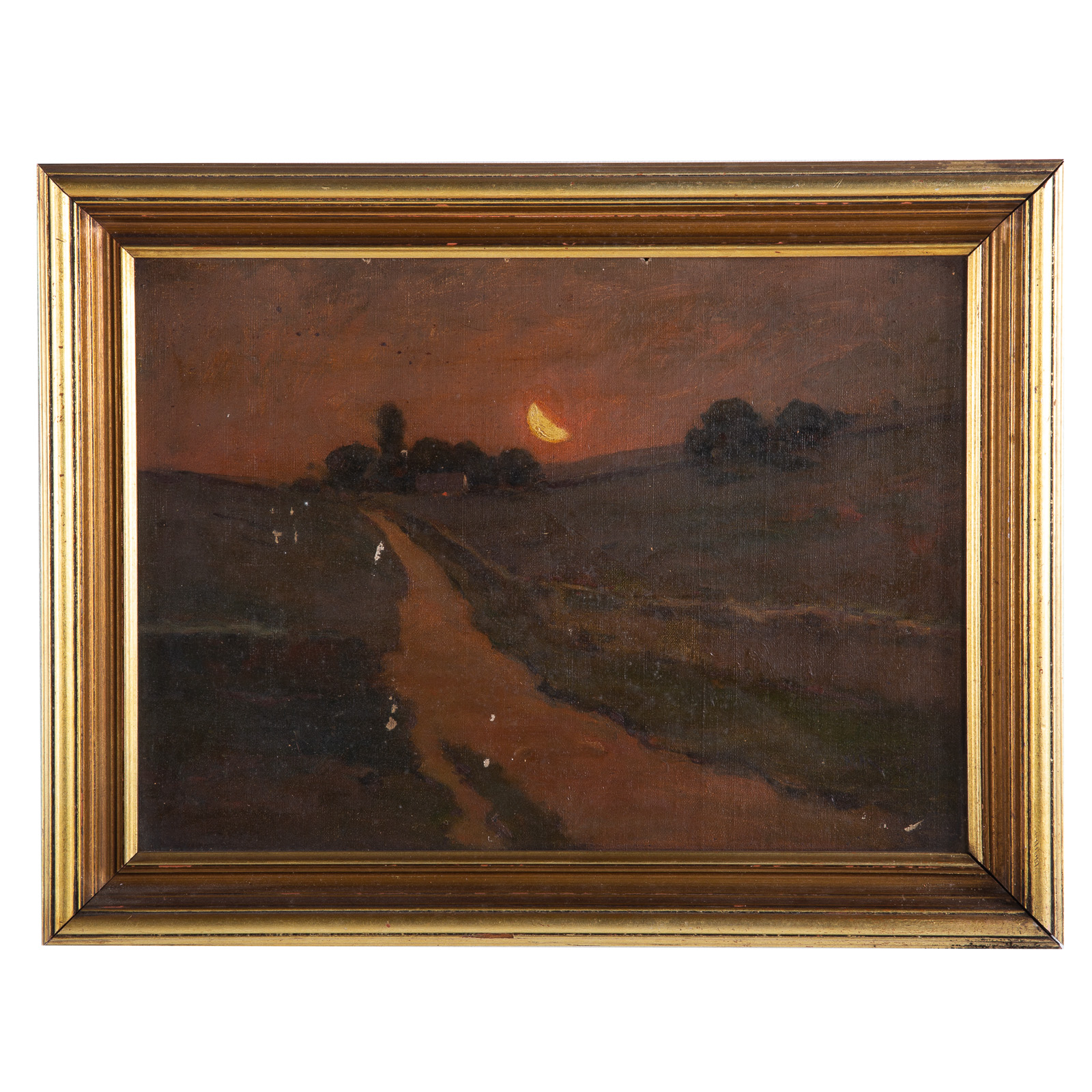 Appraisal: MAX WEYL PASTORAL SUNSET OIL German American - Oil on