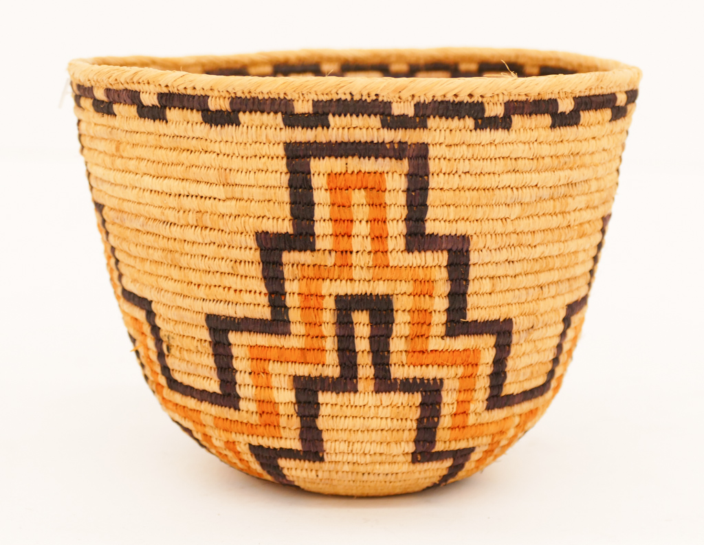 Appraisal: Richard Cultee - Skokomish Medium Indian Basket ''x '' Geometric