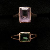 Appraisal: A Lot of Two Antique Rings Both apprx K yellow