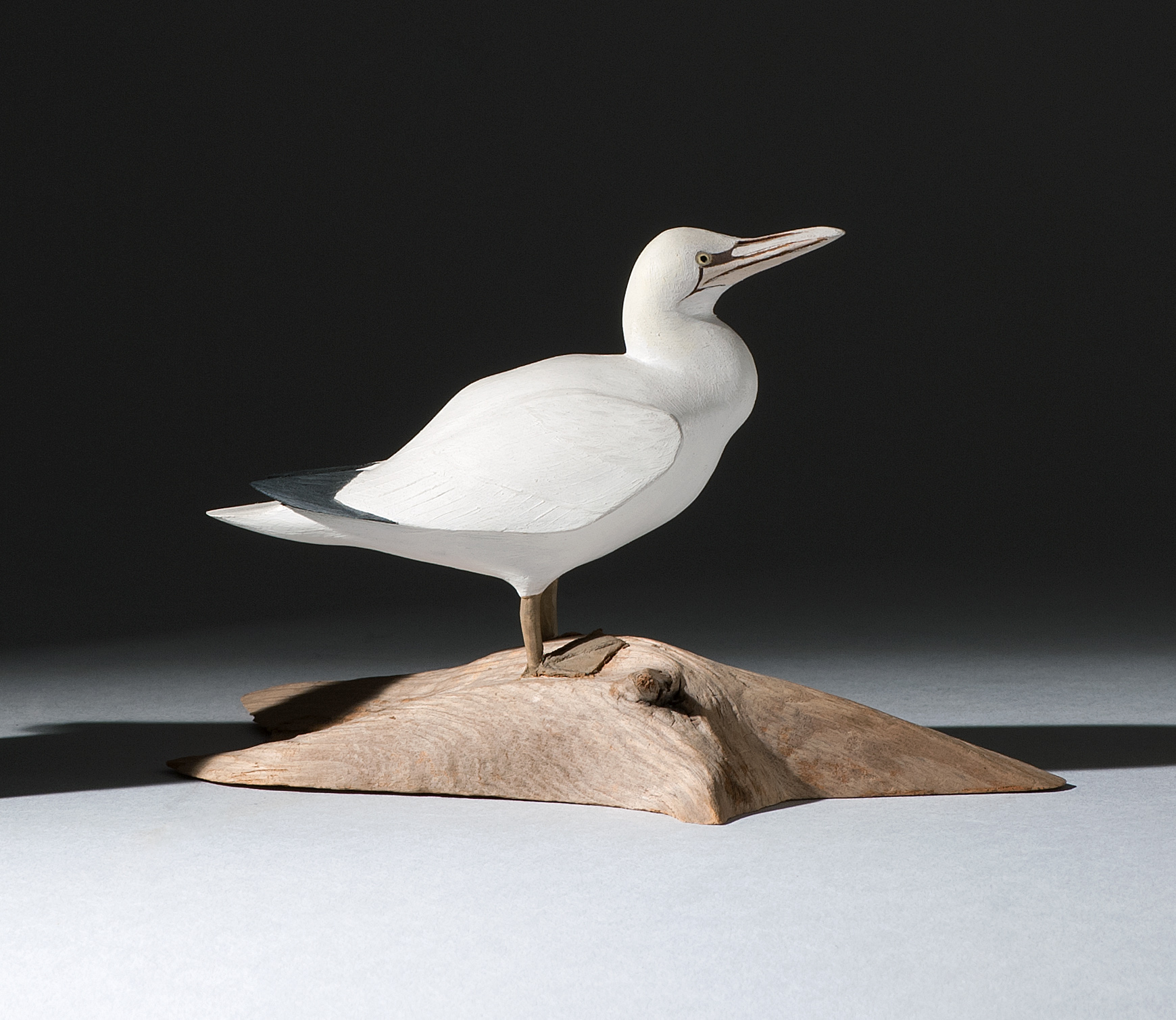 Appraisal: MINIATURE GANNET By Harold Gibbs of Barrington Rhode Island Carved