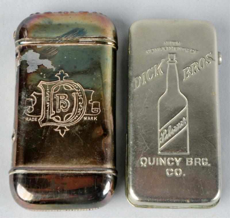 Appraisal: Lot of Dick Bros Embossed Match Holder Safes One has