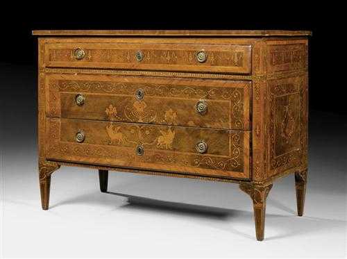 Appraisal: CHEST OF DRAWERS Louis XVI in the style of G