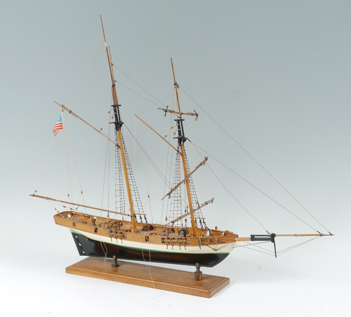 Appraisal: HAND CRAFTED SHIPS MODEL BALTIMORE CLIPPER LYNX Handcrafted model on