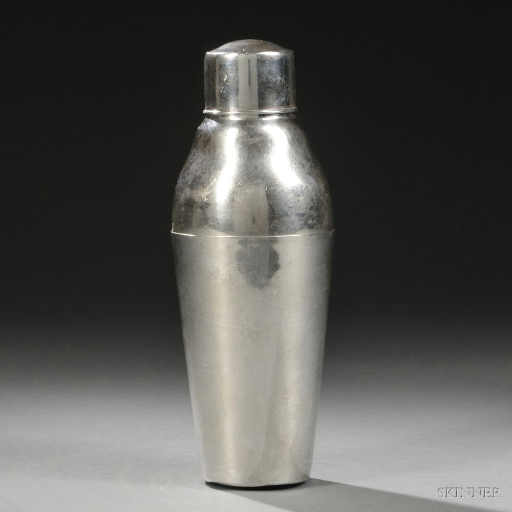 Appraisal: South American Sterling Silver Cocktail Shaker Peru mid- th century