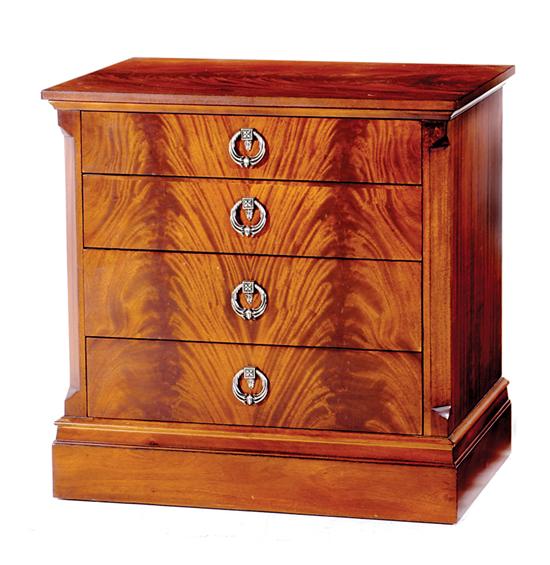 Appraisal: MacFarlane mahogany chest of drawers M Craig rectangular top over