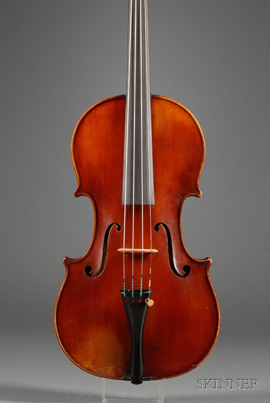 Appraisal: French Violin Laberte Workshop Mirecourt labeled NO FOURIER-MAGNIE LUTHIER MIRECOURT