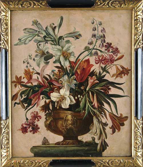 Appraisal: UNSIGNED Dutch th th Century FLORAL STILL LIFE Very early