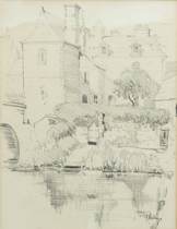 Appraisal: R Hellings English ca Pencil on paper signed and dated