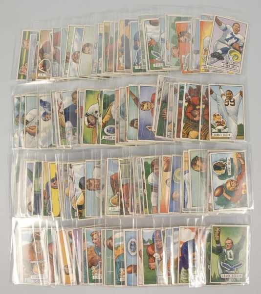 Appraisal: Lot of Bowman Football Cards Description Several hall of fame