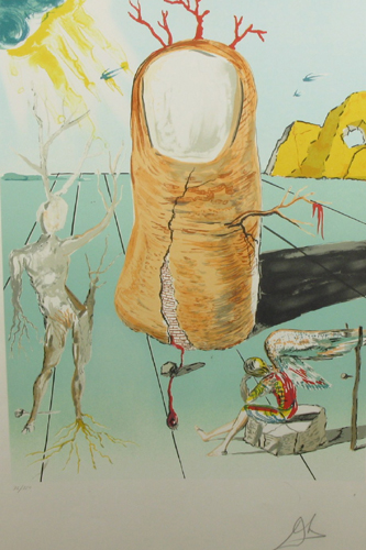 Appraisal: SALVADOR DALI COLOR LITHOGRAPH Spanish - titled Vision of the