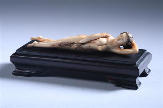 Appraisal: CHINESE IVORY FIGURE OF DOCTOR'S LADY - in long