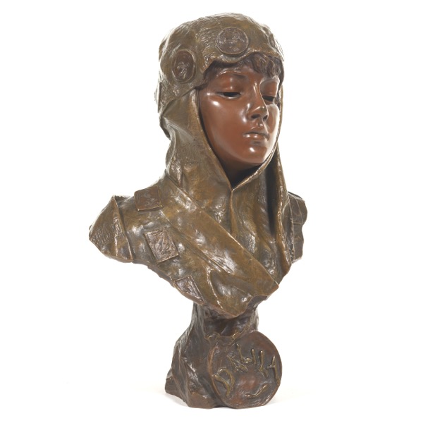 Appraisal: EMMANUEL VILLANIS FRENCH - x Dalila Bronze sculpture signed on