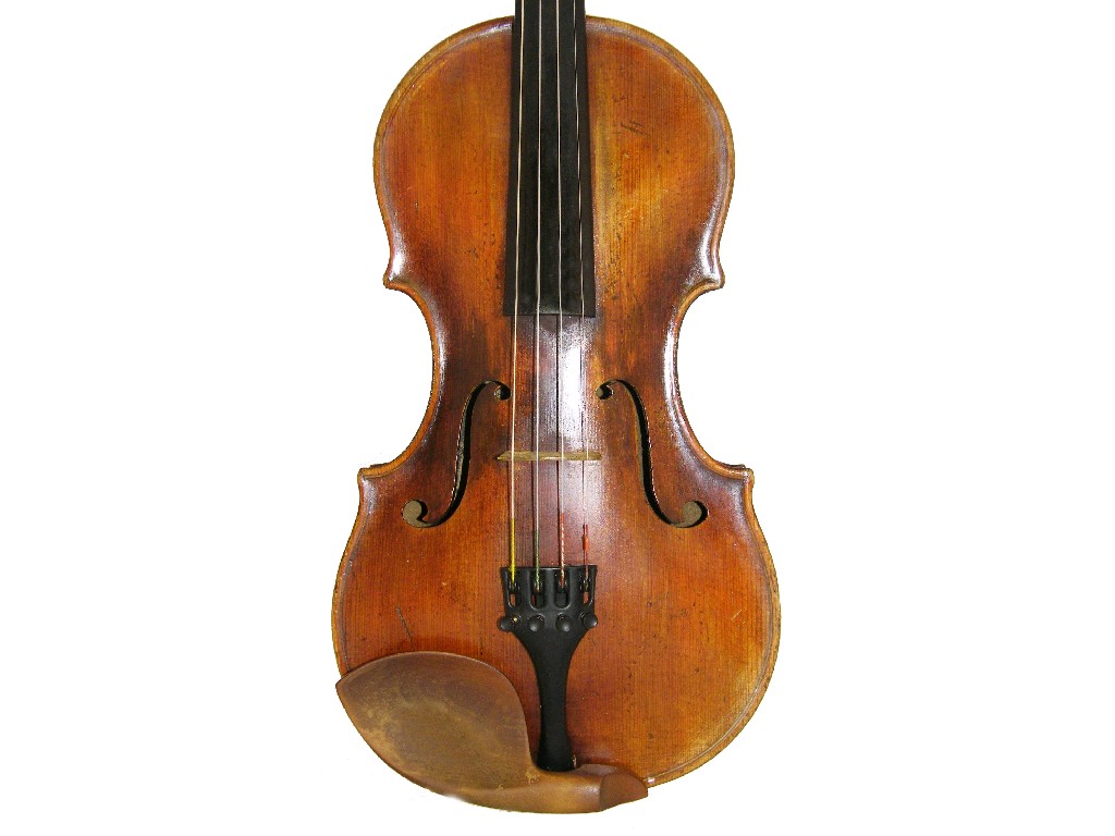 Appraisal: Interesting violin labelled Francisco Espana me Lizo en Barcelona Ano