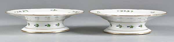 Appraisal: A Pair of Paris Porcelain Cake Stands th c with