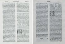 Appraisal: Two Incubala Sheets Italian Circa Page XXXVII chapter CXCVIII from