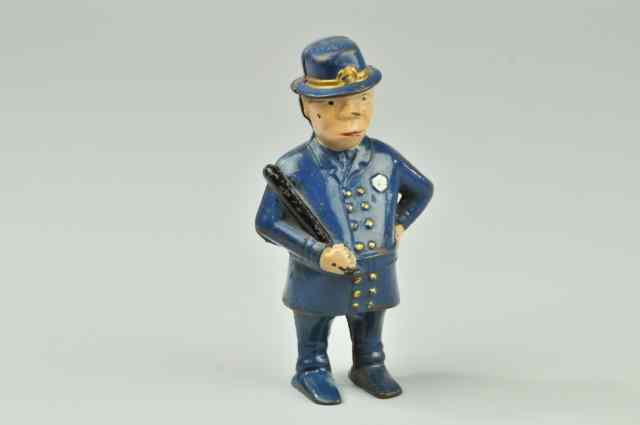 Appraisal: MULLIGAN POLICEMAN STILL BANK A C Williams cast iron painted