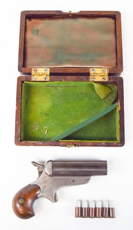 Appraisal: C Sharps Patent Jan Pepperbox Gun In fitted case Gun