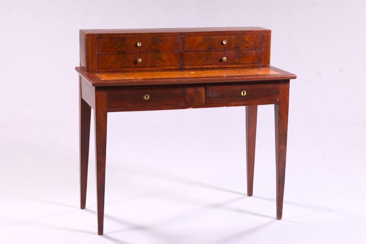 Appraisal: Louis-Philippe Mahogany Writing Table third quarter th century the superstructure