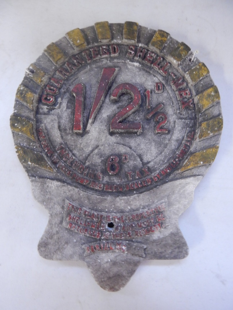 Appraisal: A Shellmex shilling d wall mounted pump head price badge