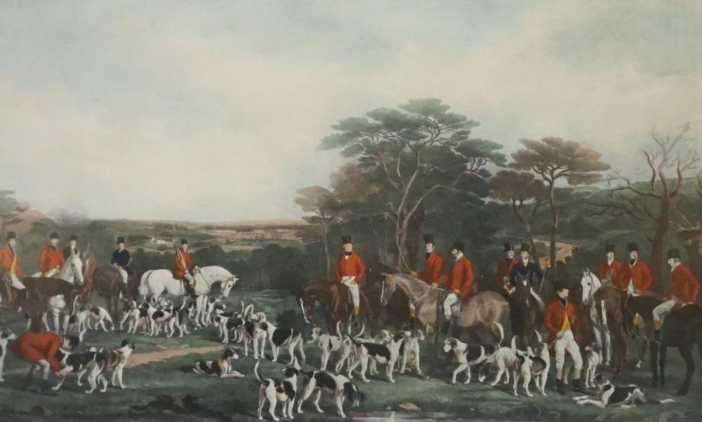 Appraisal: Sir Richard Sutton and the Quorn Hounds Engraving Engraved by