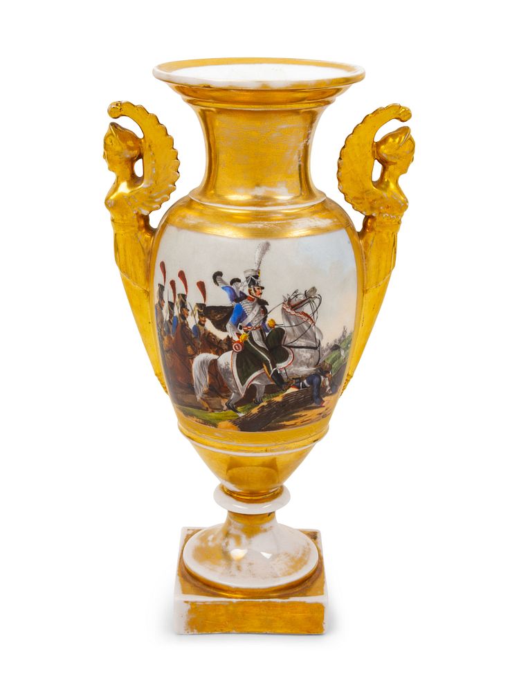 Appraisal: A Paris Porcelain Painted and Parcel Gilt Vase A Paris