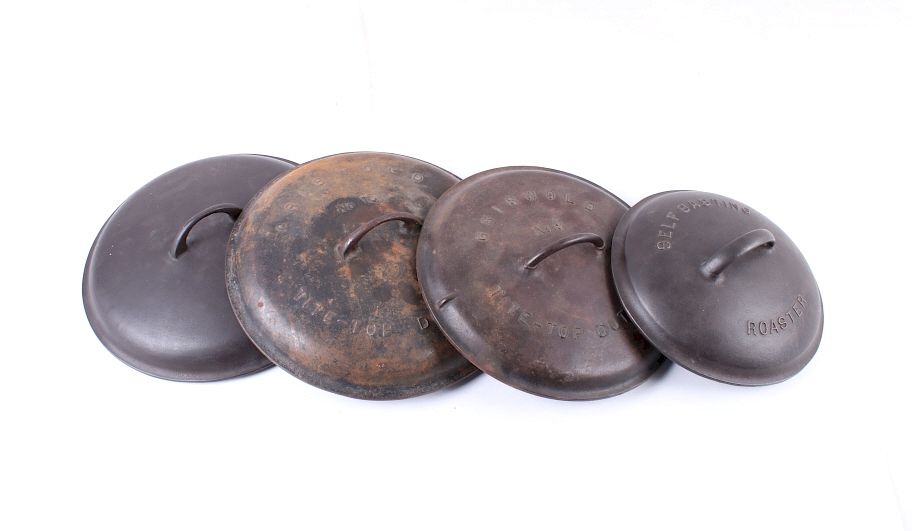 Appraisal: Antique Griswold Other Cast Iron Lid Collection Featured in this