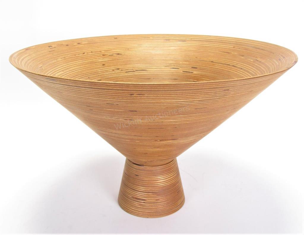 Appraisal: John McNaughton Cone Bowl Sculpture US In Contemporary unique cone