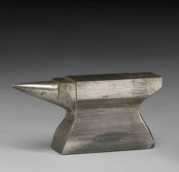 Appraisal: A small anvil steel engraved by Von Dutch