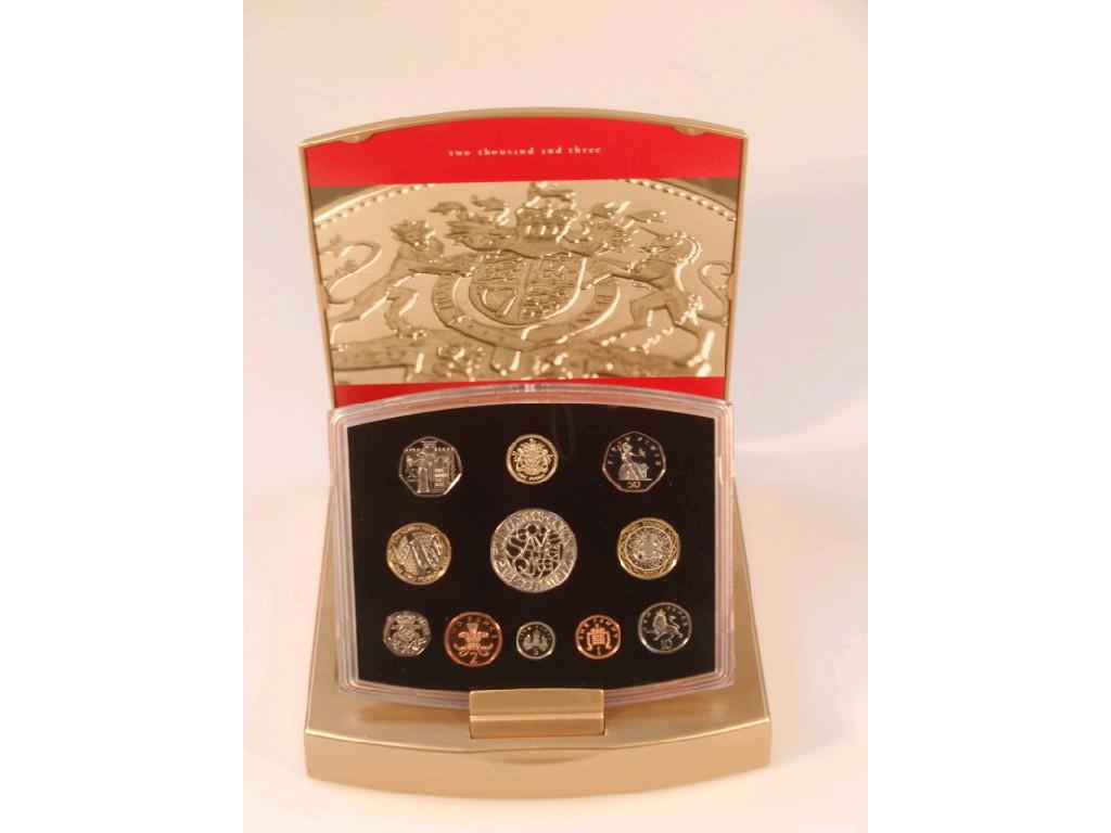 Appraisal: A Royal Mint year executive proof coin collection cased with